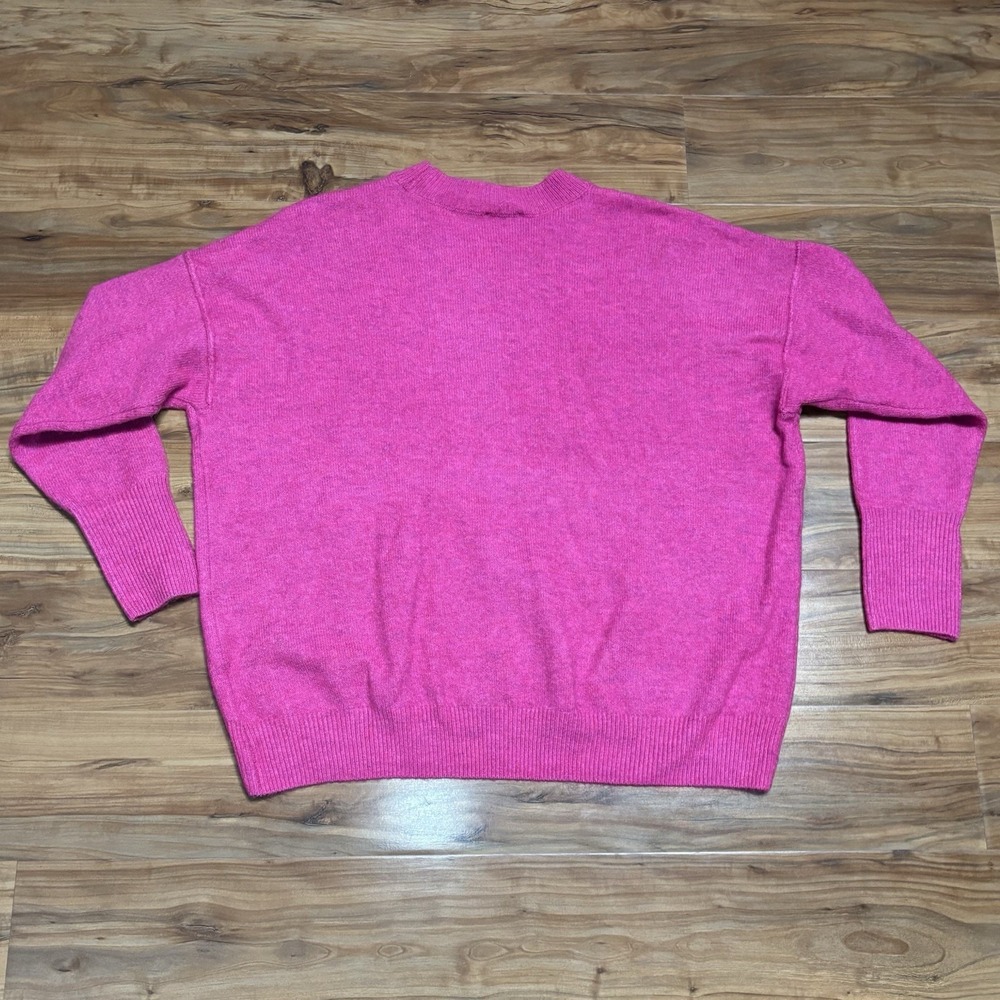 Vince Camuto Women Sweater Sz M Pink Paradox Center Seam Cozy Comfy SoftAF Femme - Picture 5 of 5